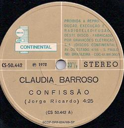 Claudia Barroso - Confissão Vai Não Te Quero Mais