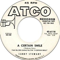 lytte på nettet Sandy Stewart - A Certain Smile
