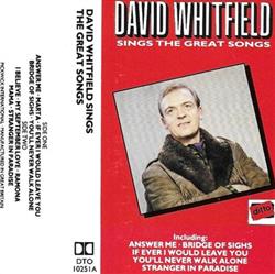 baixar álbum David Whitfield - David Whitfield Sings The Great Songs