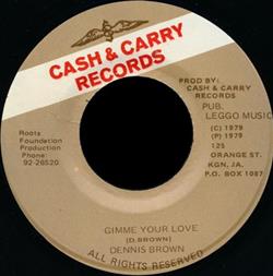 télécharger l'album Dennis Brown - Gimme Your Love