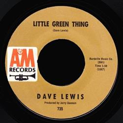 télécharger l'album Dave Lewis - Little Green Thing Lip Service
