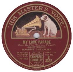 escuchar en línea Maurice Chevalier - My Love Parade Nobodys Using It Now