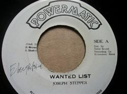 last ned album Joseph Stepper - Wanted List