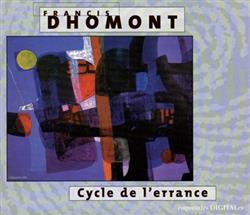 descargar álbum Francis Dhomont - Cycle De LErrance