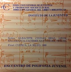 last ned album Various - Encuentro De Polifonia Juvenil