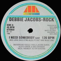 descargar álbum Debbie JacobsRock - I Need Somebody
