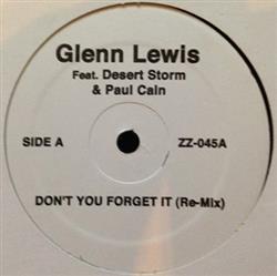 Glenn Lewis - Dont You Forget It Special Delivery