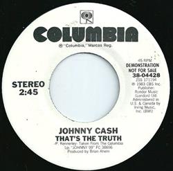 descargar álbum Johnny Cash - Thats The Truth