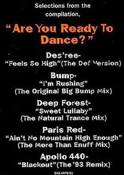 last ned album Various - Selections From The Compilation Are You Ready To Dance