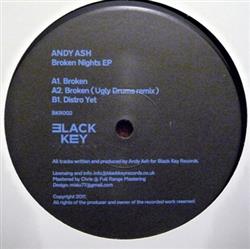 descargar álbum Andy Ash - Broken Nights EP