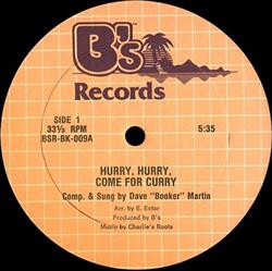 ascolta in linea Dave Booker Martin - Hurry Hurry Come For Curry