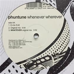 lataa albumi Phuntune - Whenever Wherever
