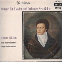 Album herunterladen Beethoven, Backhaus, Wiener Philharmoniker - Konzert Für Klavier Und Orchester Nr4 G dur