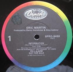 ladda ner album Eric Martin - Information