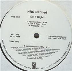 last ned album NRG Defined - Do It Right