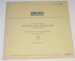 lataa albumi Johann Sebastian Bach Enrico Mainardi - Suite Für Violoncello Solo Nr 5 C moll BWV 1011
