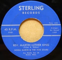 lataa albumi Norm Burns & The Five Stars - Rev Martin Luther King