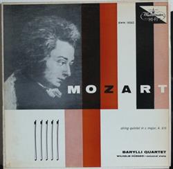 lataa albumi Mozart, Barylli Quartet, Wilhelm Hübner - String Quintet In C Major K 515