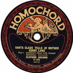 télécharger l'album Clifford Golding - Santa Claus Tells Of Mother Goose Land