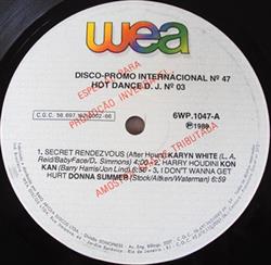 ouvir online Various - Hot Dance DJ Nº 3 Disco Promo Internacional Nº 47