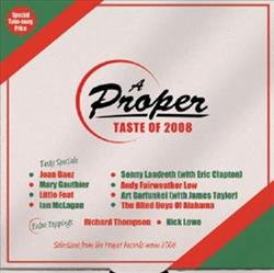 écouter en ligne Various - A Proper Taste Of 2008