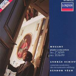 Download Mozart András Schiff, Camerata Academica Des Mozarteums Salzburg, Sándor Végh - Piano Concertos No 27 K595 No 19 K459