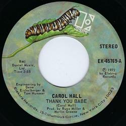 télécharger l'album Carol Hall - Thank You Babe Carnival Man