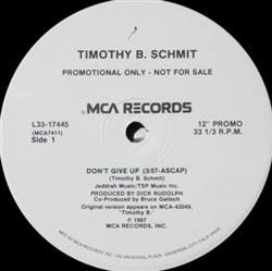 télécharger l'album Timothy B Schmit - Dont Give Up