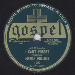 ascolta in linea Marian Williams - I Cant Forget Hallelujah Praise The Lord