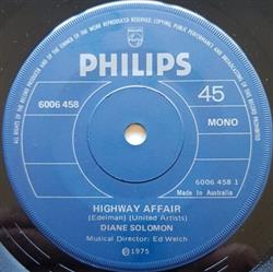 last ned album Diane Solomon - Highway Affair Im Stone In Love With You