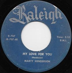 descargar álbum Marty Henderson - My Love For You