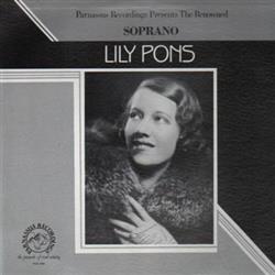descargar álbum Lily Pons - The Renowned Soprano Lily Pons