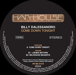 last ned album Billy Dalessandro - Come Down Tonight