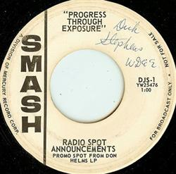 Don Helms Nana Mouskouri - Progress Through Exposure Radio Spot Announcements