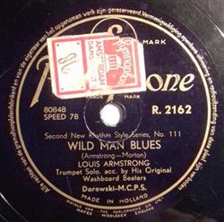 last ned album Louis Armstrong Acc By His Original Washboard Beaters Louis Armstrong And His Hot Seven - Wild Man Blues Melancholy Blues