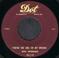 ladda ner album Mac Wiseman - Youre The Girl Of My Dreams