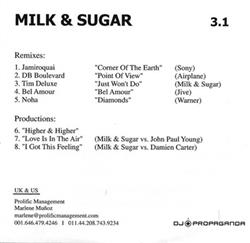 télécharger l'album Milk & Sugar - 31