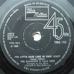 last ned album The Supremes & Four Tops - You Gotta Have Love In Your Heart Im Glad About It
