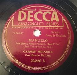 ascolta in linea Carmen Miranda - Manuelo