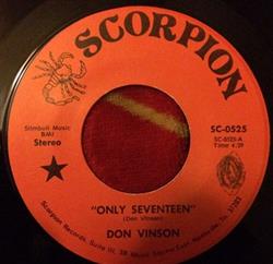télécharger l'album Don Vinson - Only Seventeen Adrian McCarthy