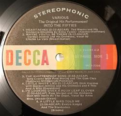 écouter en ligne Various - The Original Hit Performances Into The Fifties