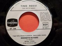 télécharger l'album Tino Rossi - Midinette De Paris Obsession