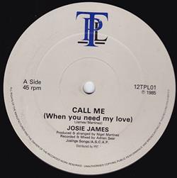 online luisteren Josie James - Call Me