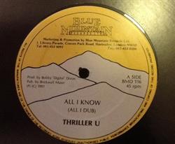 télécharger l'album Thriller U Admiral Tibbet - All I Know