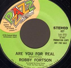 descargar álbum Robby Fortson - Are You For Real Aint It Lonely