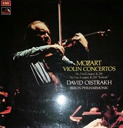 ladda ner album Mozart David Oistrakh, Berlin Philharmonic - Violin Concertos