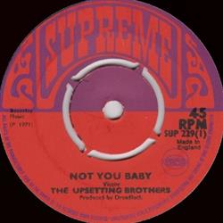 last ned album The Upsetting Brothers Dread Lock AllStars - Not You Baby Baby Version