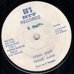 last ned album Freddie McKay GG All Stars - Equal Rights Dub