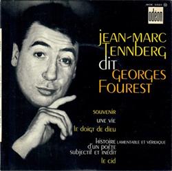télécharger l'album JeanMarc Tennberg - Jean Marc Tennberg Dit Georges Fourest