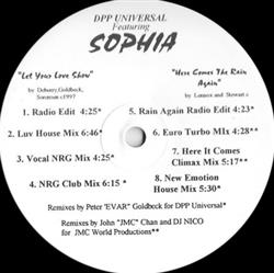 escuchar en línea DPP Universal Featuring Sophia - Here Comes The Rain Again